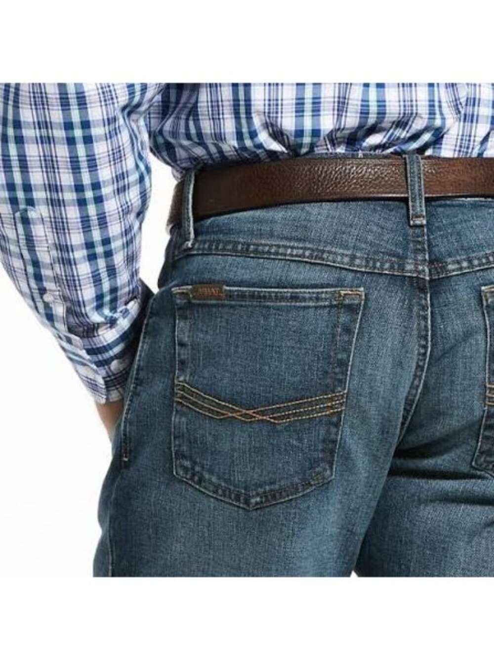 Ariat M4 Legacy Relaxed Boot Cut Western Cowboy Jeans Mens 34x34 Med Wash Denim